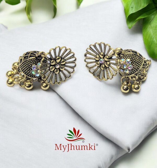 Oxidised Jhumka Earring For Women